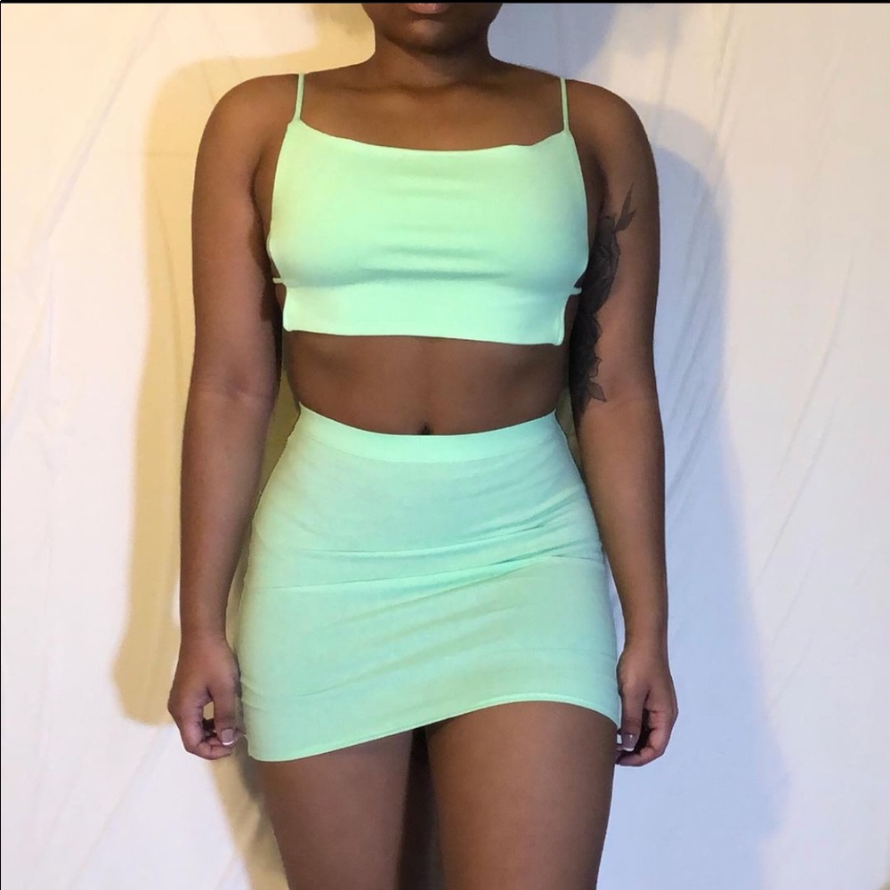 Hand made Two piece skirt set